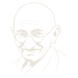 Portrait of Mahatma Gandhi